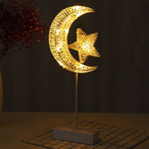 Dekoratif Retro Led Masa Lambası Ay Yıldız